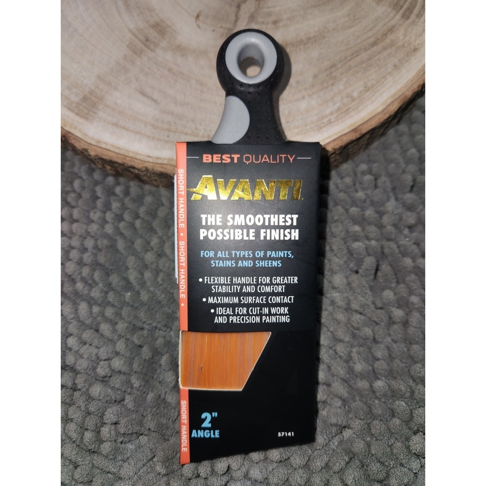 AVANTI 2 in. Short Angle Paint Brush, Best Quality All Paints & Stains